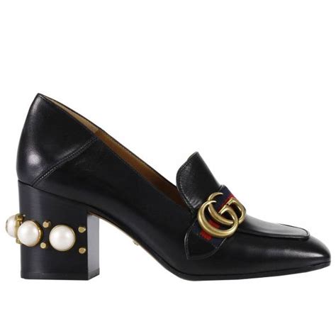 scarpe donna gucci nere decolte con fibbia|Décolleté da donna .